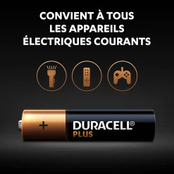 Pile alcaline AAA (LR03) Plus, lot de 8-Duracell Clearance