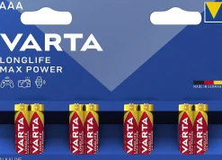 Pile alcaline AAA (LR03) Long-life Max Power, lot de 8-Varta Sale
