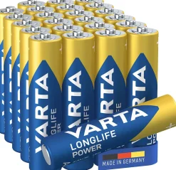 Pile alcaline AAA (LR03) Long-life Power, lot de 24-Varta New