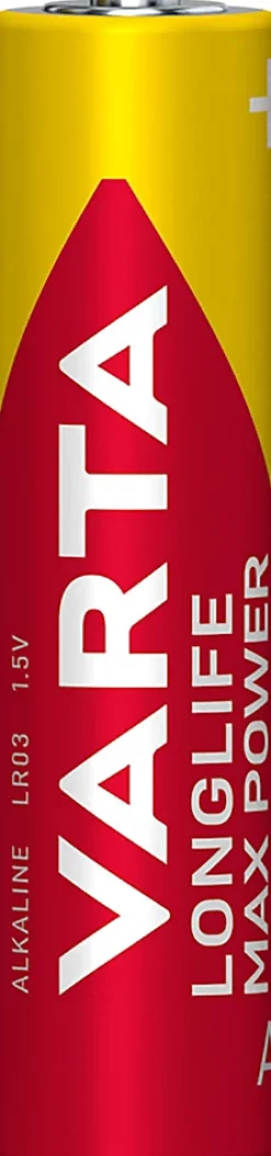 Pile alcaline AAA (LR03) Long-life Max Power, lot de 4^Varta Online