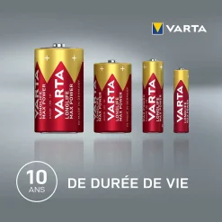 Pile alcaline AAA (LR03) Long-life Max Power, lot de 4^Varta Online