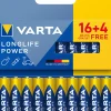 Pile alcaline AAA LR3 Longlife Power, lot de 20-Varta