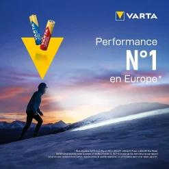 Pile alcaline AAA (LR03) Long-life Power, lot de 6^Varta New