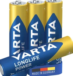 Pile alcaline AAA (LR03) Long-life Power D, lot de 4^Varta Clearance