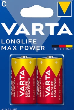 Pile alcaline C (LR14) Long-life Max Power C, lot de 2-Varta Best