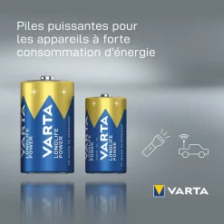 Pile alcaline C (LR14) Long-life Power D, lot de 2^Varta Online