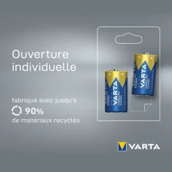 Pile alcaline C (LR14) Long-life Power D, lot de 2^Varta Online