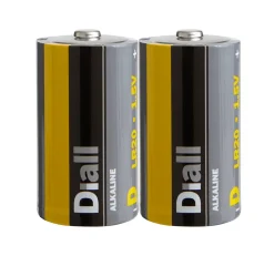 Pile alcaline D (LR20) , lot de 2-Diall Hot