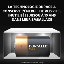 Pile alcaline D (LR20) Plus, lot de 2^Duracell
