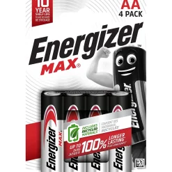 Pile Alcaline LR6-AA 1,5V Max-Energizer New