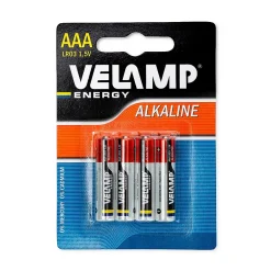 Pile alcaline mini stylet LR03 AAA, 1,5V - Blister de 4^Velamp Sale