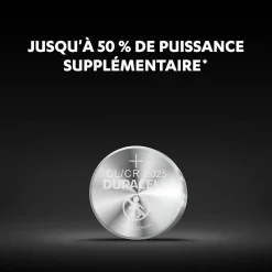Pile au lithium CR2025 , lot de 4-Duracell Online