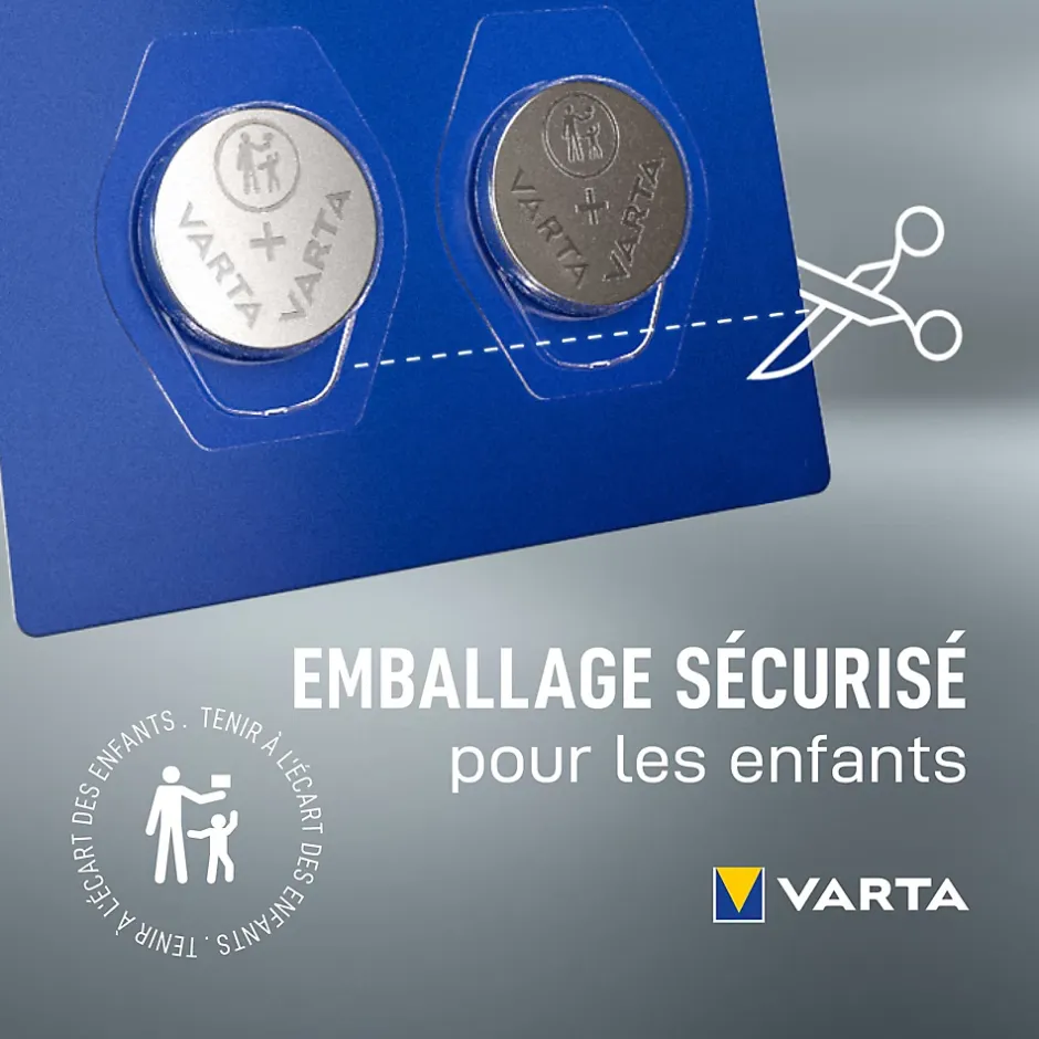 Pile au lithium CR2025 , lot de 5-Varta Hot