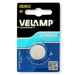 Pile bouton au lithium CR2032, 3V 210mAh^Velamp New