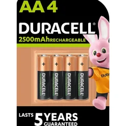 Pile rechargeable AA (LR6) 1300Mah, lot de 4^Duracell Best