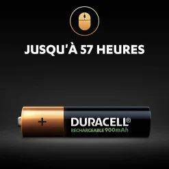 Pile rechargeable AAA (LR03) 900Mah, lot de 4-Duracell Best