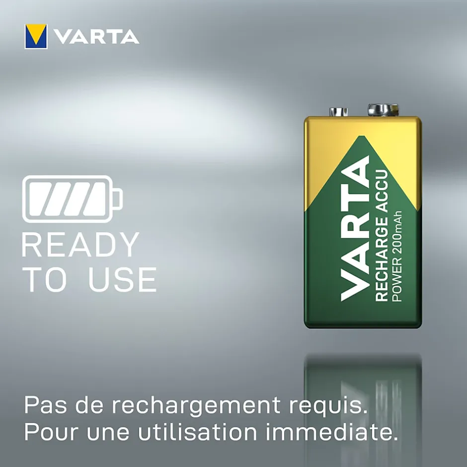 Pile rechargeable Ni-MH 9V (PP3)-Varta