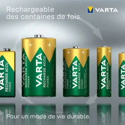 Pile rechargeable Ni-MH 9V (PP3)-Varta