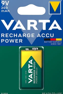 Pile rechargeable Ni-MH 9V (PP3)-Varta