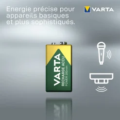 Pile rechargeable Ni-MH 9V (PP3)-Varta