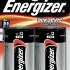 Piles Alcalines Energizer LR20 D 1.5V Lot de 2 pour Énergie Durable^Velamp Hot