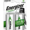 Piles rechargeables D 2.5Ah NiMH 1.2V-Energizer Best