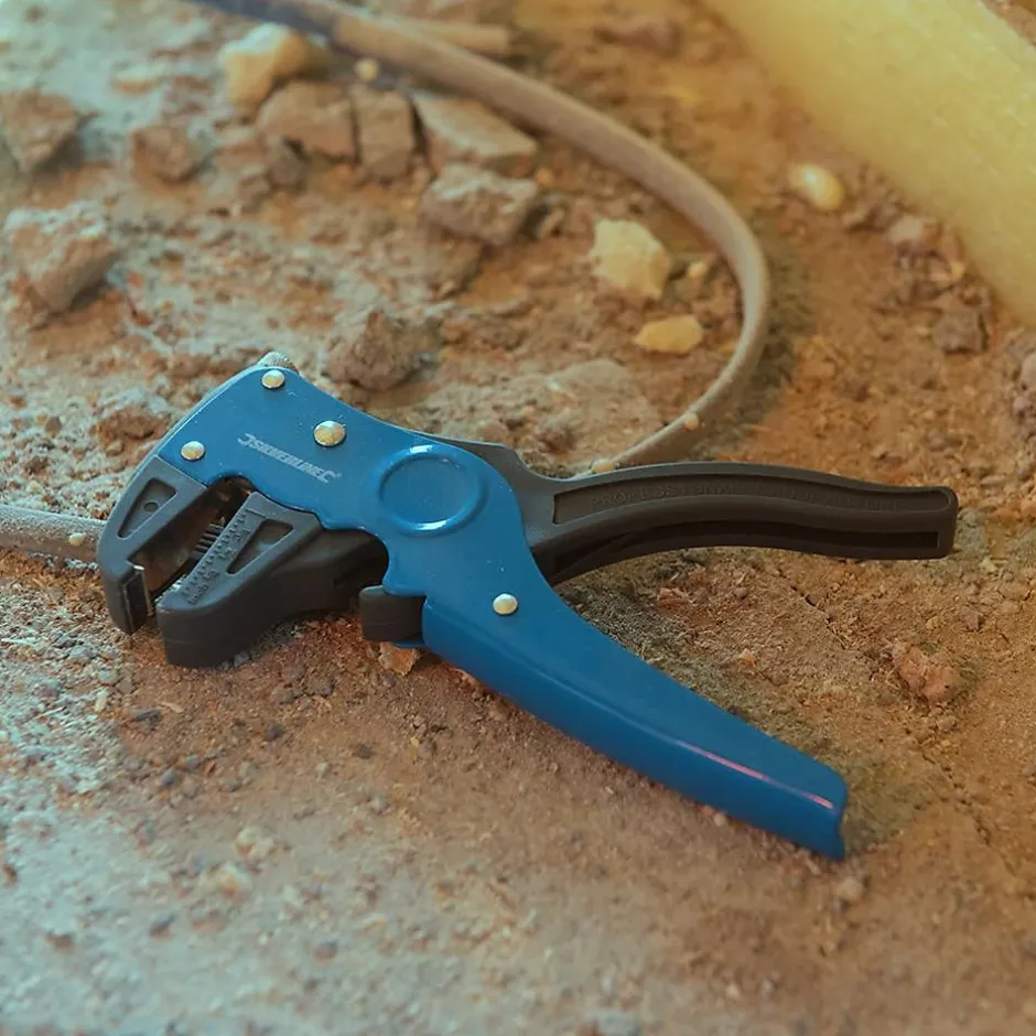 Pince à Dénuder Ajustable 2-en-1 170 mm - Outil Pratique pour Électriciens - Précision et Efficacité --Silverline Discount