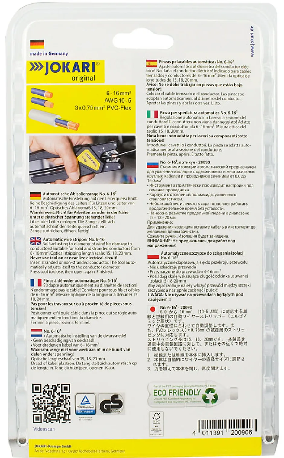 Pince à dénuder automatique pour câble de Ø6 à 16 mm^Jokari Best