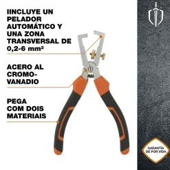 Pince à dénuder 160mm Noir et orange^Magnusson Discount