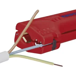 Pince à dénuder universelle 446, 130 mm, pour câbles ronds et environnements humides : butée réglable, ambidextre et anti-chute.-D44 Best