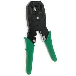 Pince à sertir 3 en 1. Pour connecteurs RJ45, RJ11, RJ12. Vert-Velamp Online
