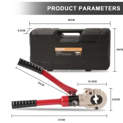 Pince à Sertir Hydraulique calibre 15 32mm, Pince a Sertir avec 12pcs Contour,Outil de sertissage hydraulique per Plomberie Presse^Teeno Clearance