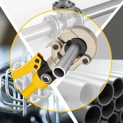 Pince à Sertir Multicouche (100kn), Pour Raccords sur Tubes: V12, V15, V18, V22, V28^Teeno New