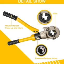 Pince à Sertir Multicouche 100kn, Pour Raccords sur Tubes: TH16, TH20, TH26, TH32^Teeno Online