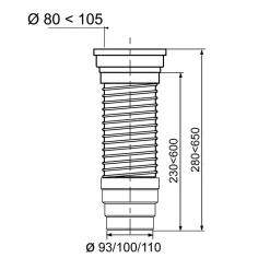 Pipe WC flexible articulée extensible^Wirquin Discount