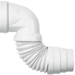 Pipe WC flexible coudée extensible 230 à 390 mm^Wirquin New