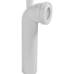 Pipe WC longue coudée mâle avec piquage femelle Ø40 mm^Wirquin