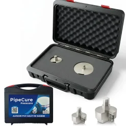 Presscare, Kit de 2 Diametres Alesoirs PVC pour Piscinistes en Aluminium Anodise, Lame en carbure disponible-Pipecure Online