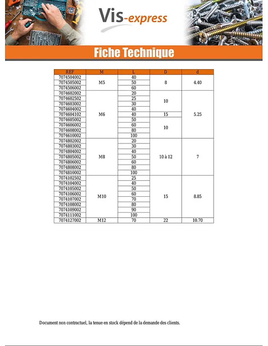 Piton Métaux M8X50 Diamètre Oeil 10 à 12 Acier zingué - 10 pièces-Vis Express Outlet