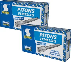 Pitons Femelles , Boite de 100 (lot de 2)^Semin Hot