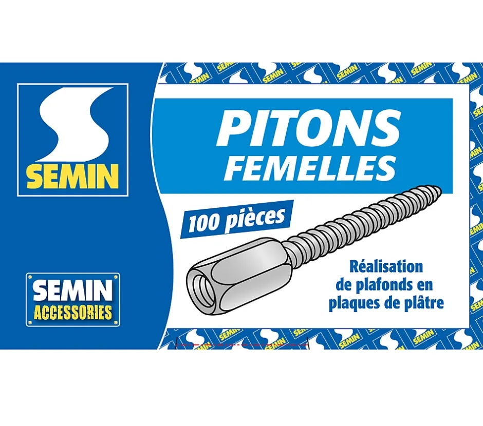 Pitons Femelles , Boite de 100 (lot de 2)^Semin Hot