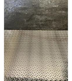 Plaque Aluminium Grain de riz, ép. 1/2mm, Hauteur 55cm x Largeur 140cm-Alucouleur New