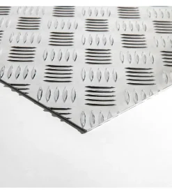 Plaque Aluminium Strié, ép. 2/3mm, Hauteur 25cm x Largeur 30cm-Alucouleur Outlet