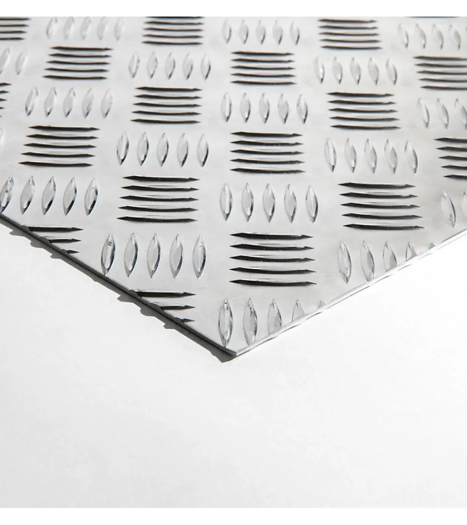 Plaque Aluminium Strié, ép. 2/3mm, Hauteur 15cm x Largeur 10cm-Alucouleur Hot