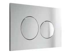 Plaque de commande pour WC avec double touche - Chrome - OPULUS-Vente-unique Online