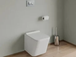 Plaque de commande pour WC avec double touche - Chrome - OPULUS-Vente-unique Online