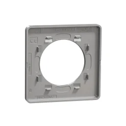 Plaque de finition 1 poste Odace Touch S530802 coloris aluminium l.85 x P.10 x H.85 mm^Schneider Electric Online
