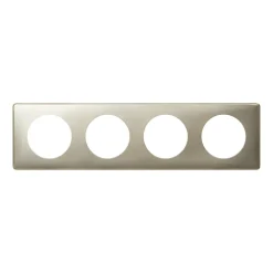 Plaque de finition 4 postes Céliane 0 689 04 coloris titane l.303 x P.8,5 x H.82 mm-Legrand Online