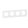 Plaque de finition 4 postes Dooxie 6 009 04 coloris blanc l.300 x P.10 x H.87 mm-Legrand New