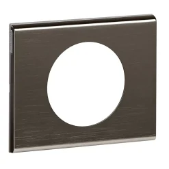 Plaque de finition 1 poste Céliane 0 690 31 coloris black nickel l.100 x P.8,5 x H.83 mm-Legrand Best